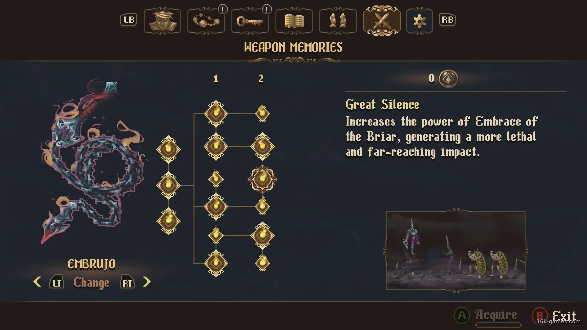 Blasphemous 2: Расположение, материалы и улучшения Эмбрухо Третьего Греха