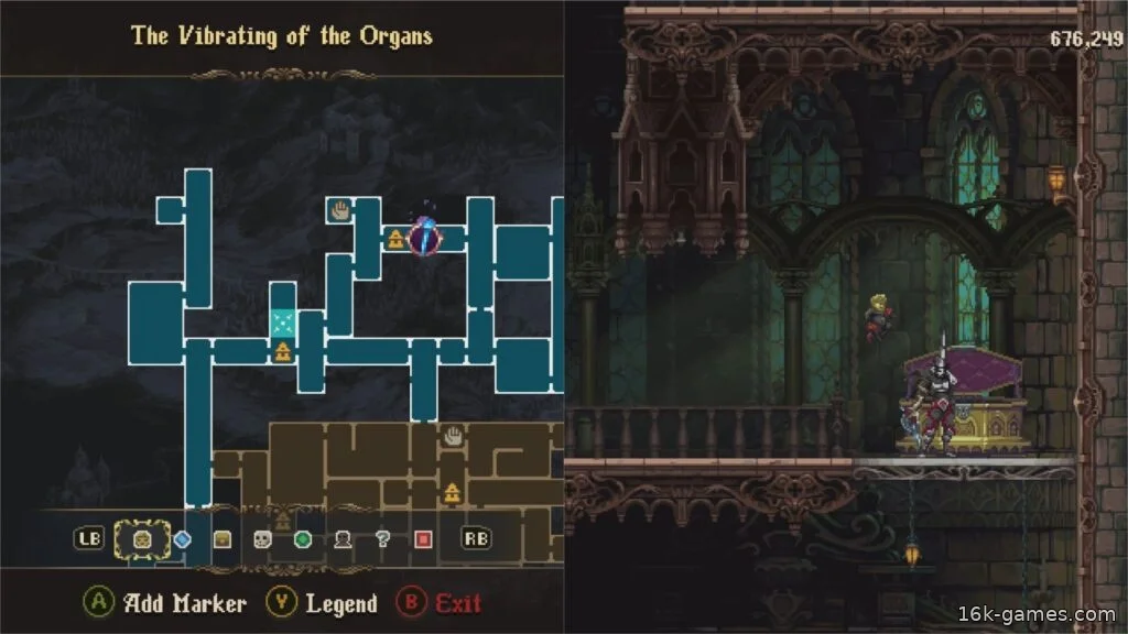 Blasphemous 2: Расположение быстрых стихов и напевов Третьего греха Map location of the Carcelera of Bitter Blood Quick Verse and the chest it is in.