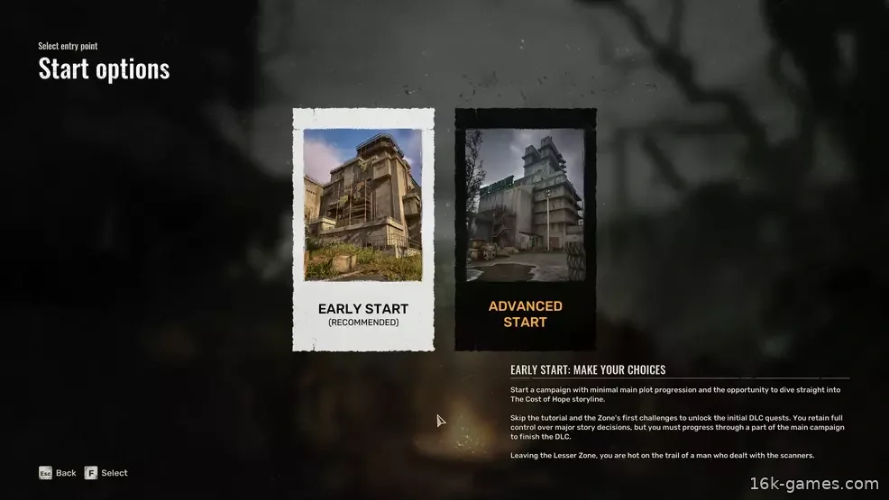Как начать DLC «Цена надежды» — Stalker 2 The Early and Advanced Start options for the Cost of Hope DLC