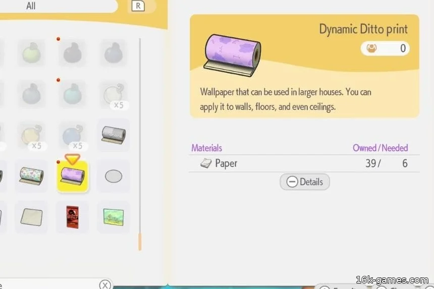 Как получить DLC Dynamic Ditto Print для Pokémon Pokopia