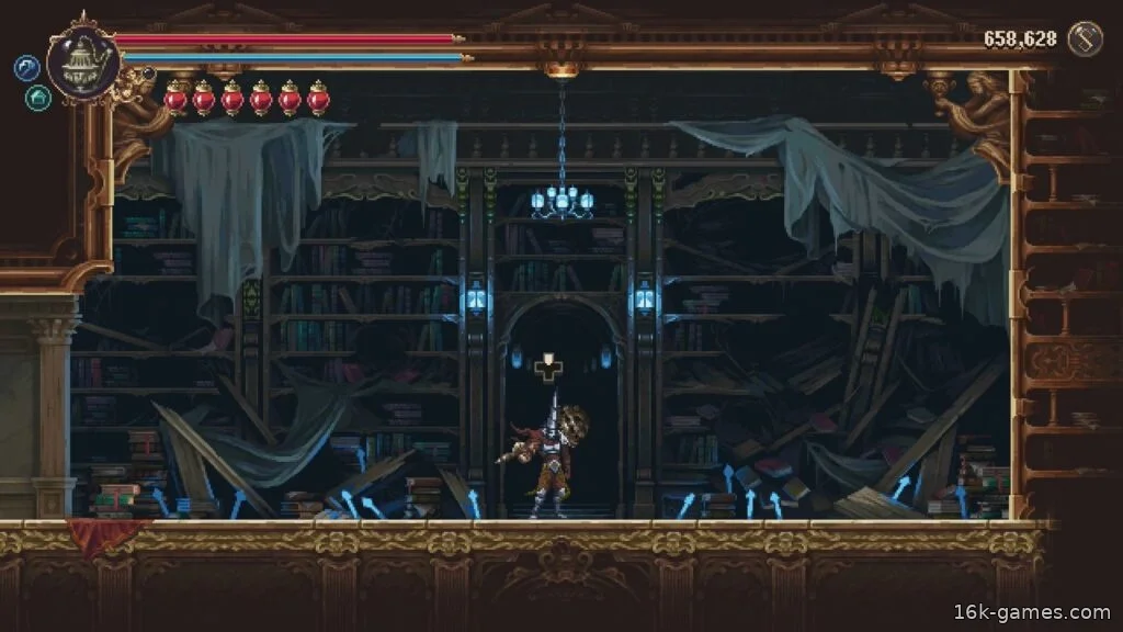 Blasphemous 2: Расположение, материалы и улучшения Эмбрухо Третьего Греха Entrance to the room that has Embjruo in it.