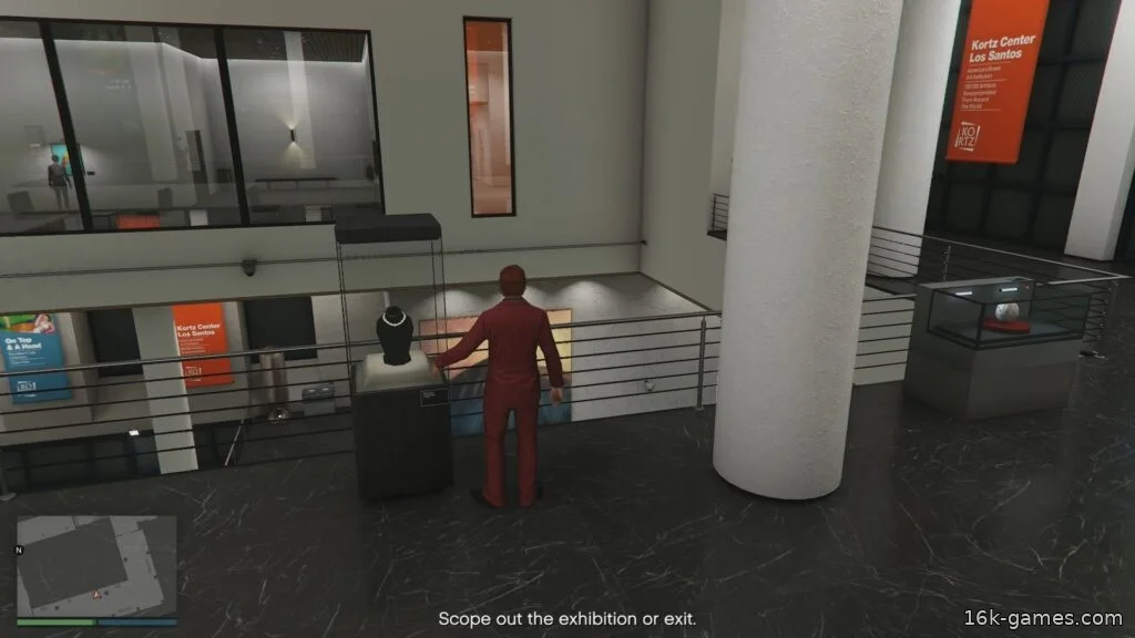 GTA Online: Все точки входа и интереса в ограблении Кортца A Reinforced Glass Case Display in The Kortz Center Heist in GTA Online.