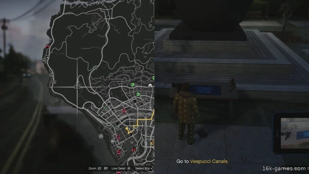 GTA Online: Все места появления ключа от люка и схема/карта канализации The Sewer Blueprint/Map icon and location at the Kortz Center in GTA Online.