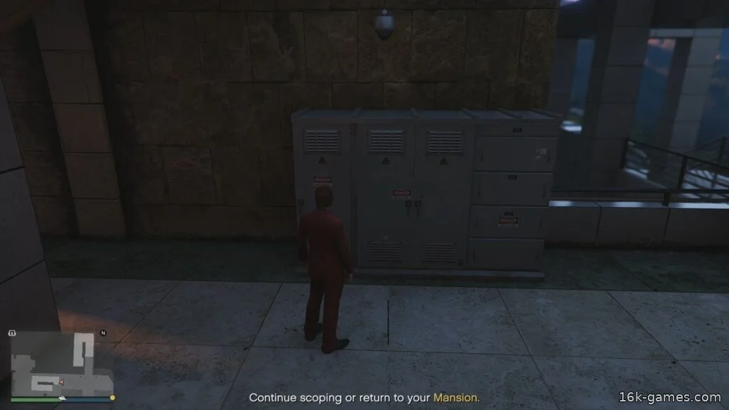 GTA Online: Все точки входа и интереса в ограблении Кортца An Electric Box on the Bell building in The Kortz Heist.