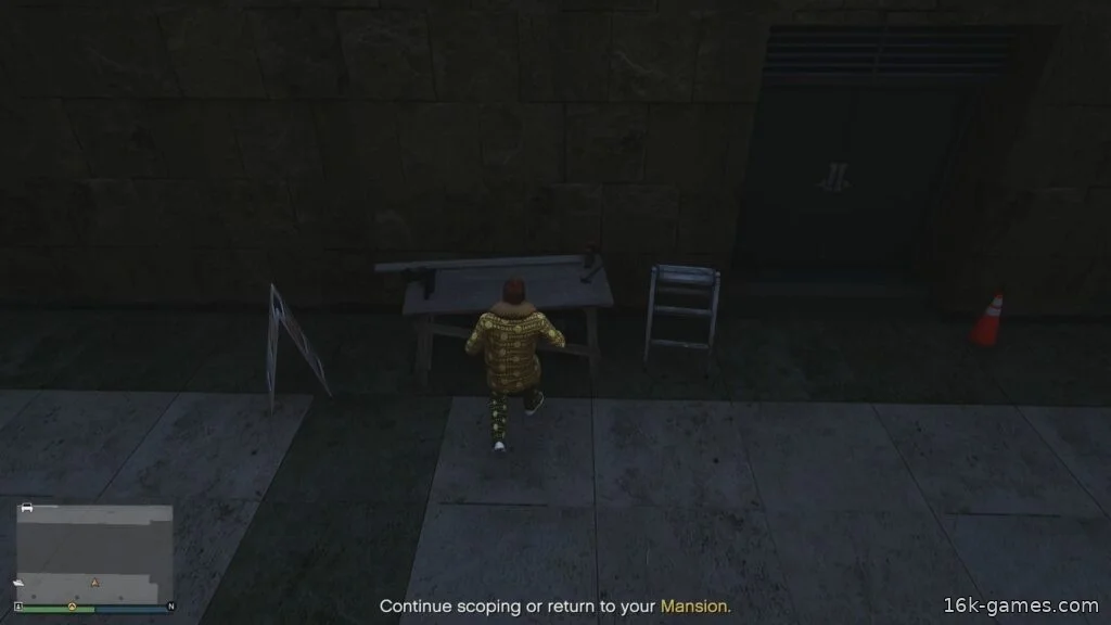 GTA Online: Все места появления ключа от люка и схема/карта канализации The Kortz Heist Manhole Key Spawn location on eastside of the Moseley Building building in GTA Online.