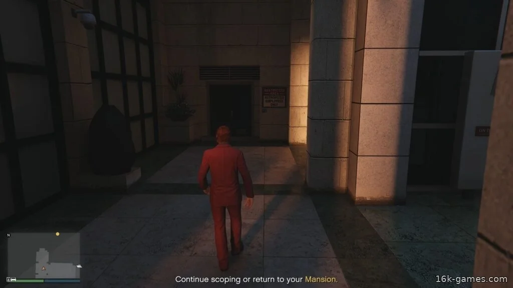 GTA Online: Все точки входа и интереса в ограблении Кортца The Staff Entrance Entry Point in The Kortz Center Heist.