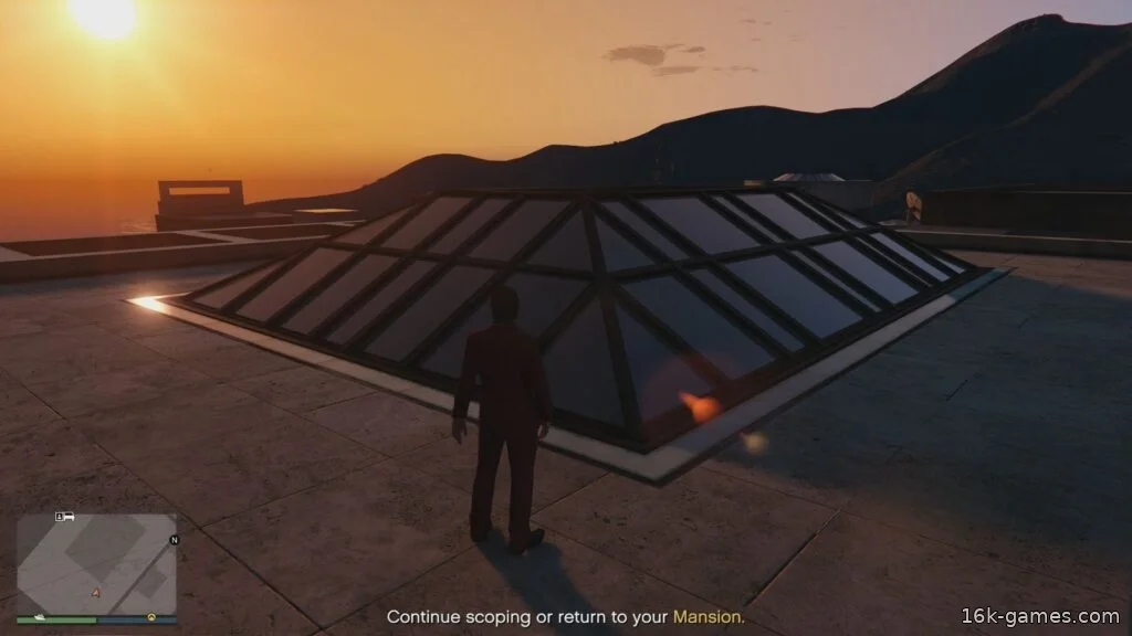 GTA Online: Все точки входа и интереса в ограблении Кортца The Skylight Entry Point in The Kortz Center Heist.