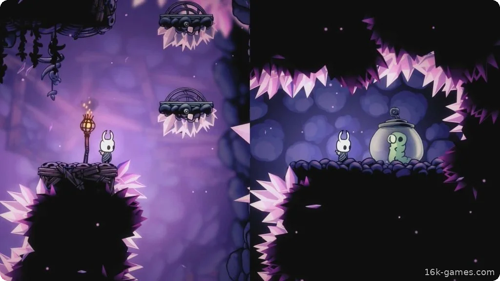 Окаменевший холм | Руководство по Hollow Knight A Grub collectible.