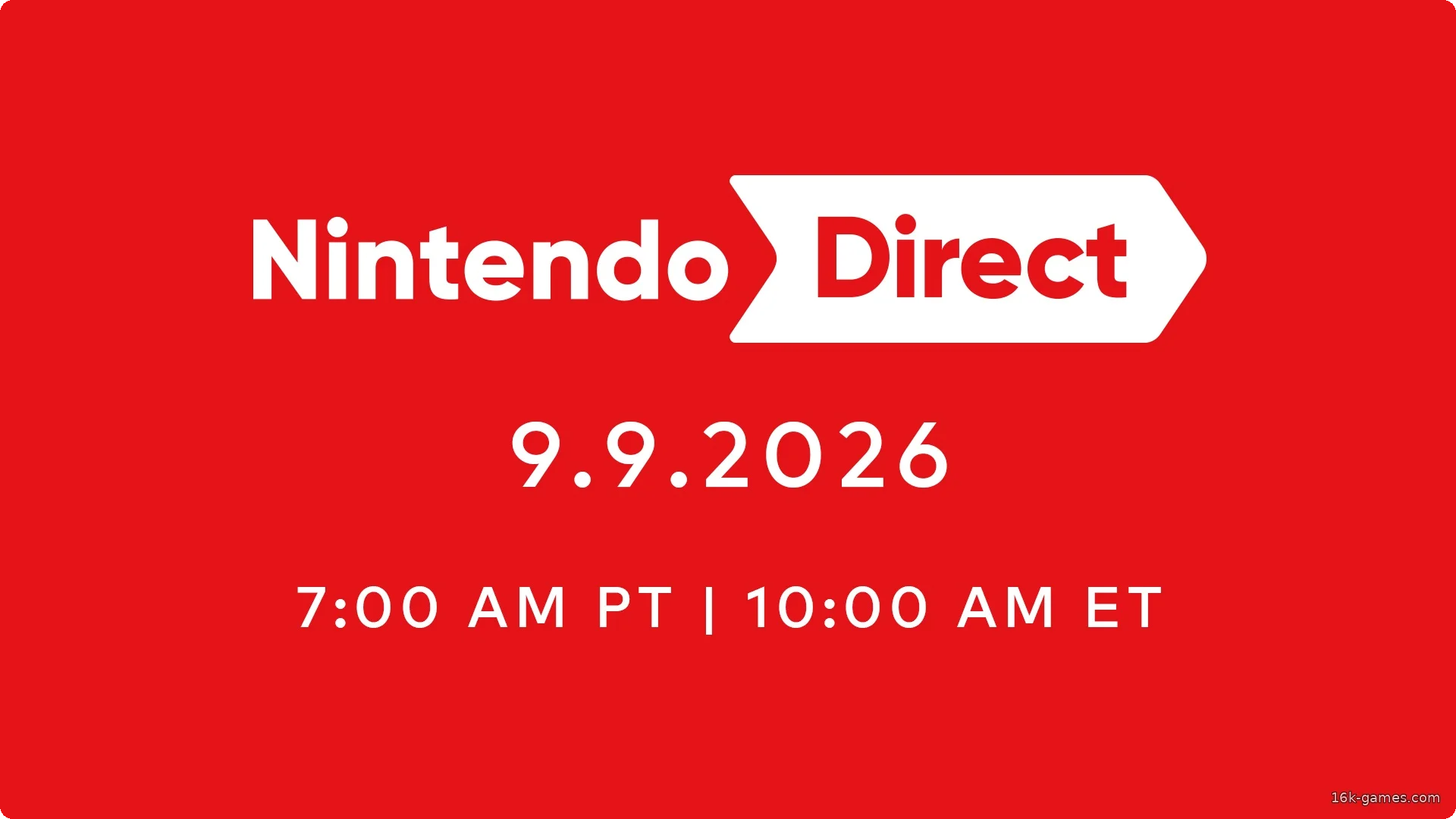 Смотрите Nintendo Direct за сентябрь 2026 года Watch the September 2026 Nintendo Direct