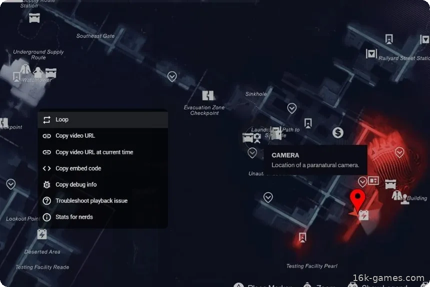 Все места расположения камер в Control Resonant