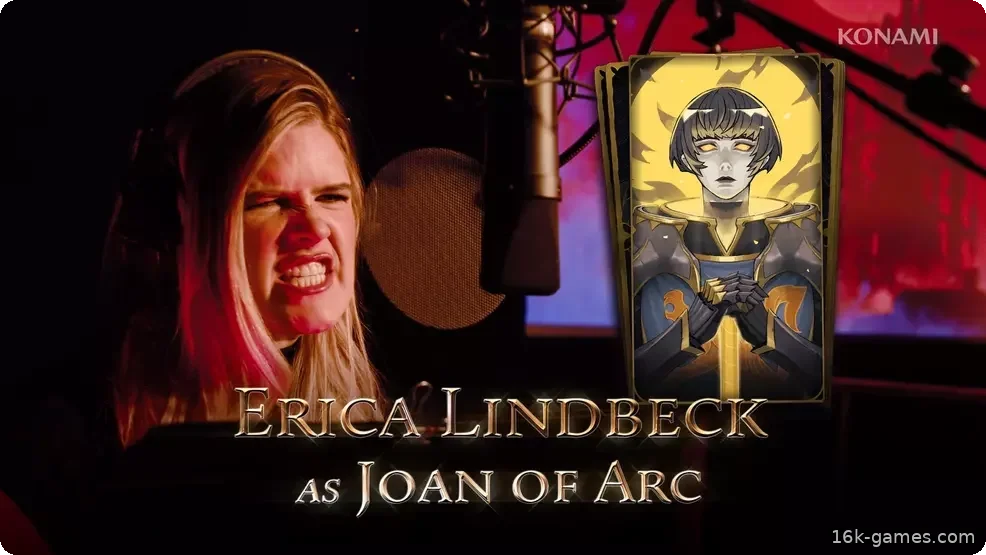 Erica Lindbeck performing as Joan of Arc.