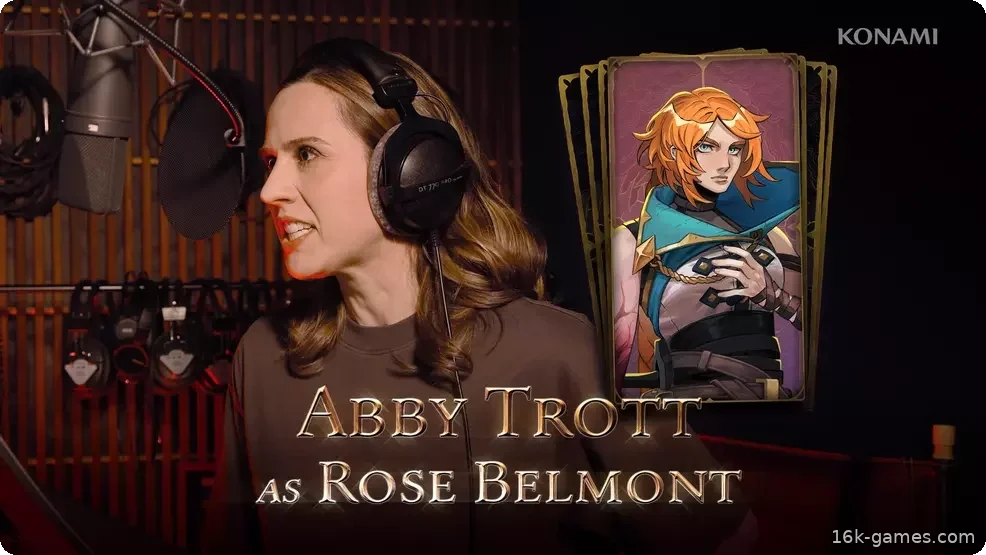 Abby Trott performing as Rose Belmont.
