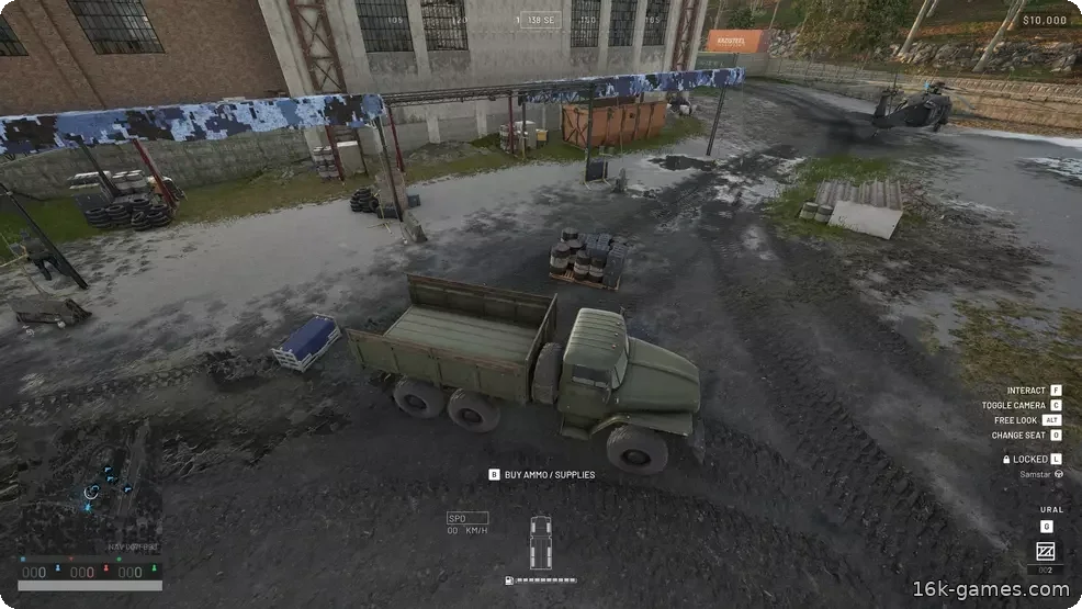 A Ural with its supplies unloaded
