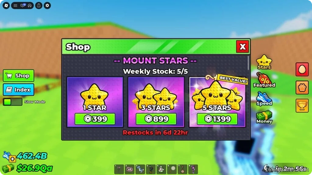 Как получить транспортное средство в задании «Укради яйцо» The Star Handler's Mount Stars shop screen.