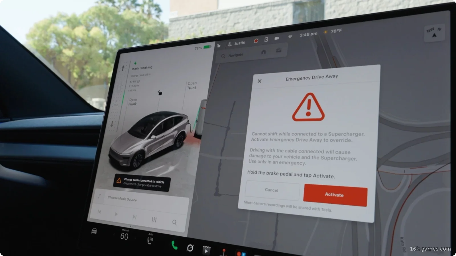 Tesla добавила функцию безопасности экстренного отъезда при зарядке на станциях Supercharging в последнем обновлении Tesla adds Emergency Drive Away safety feature for Supercharging in latest update